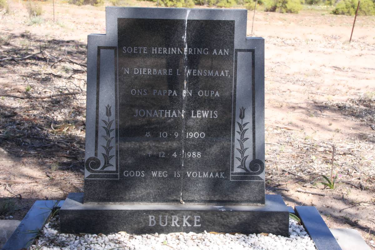 BURKE Jonathan Lewis 1900-1988
