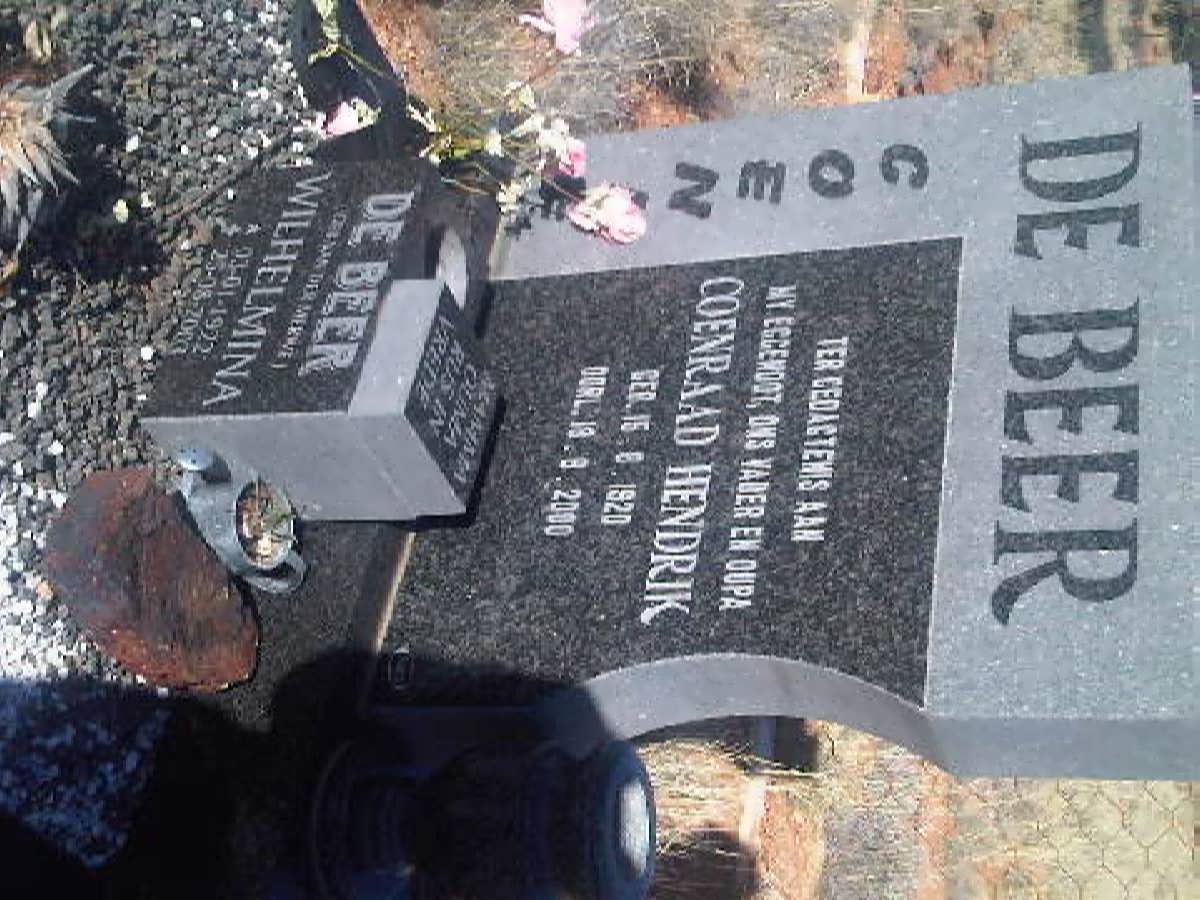 BEER Coenraad Hendrik, de 1920-2000