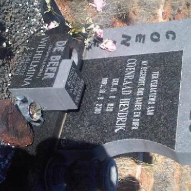 BEER Coenraad Hendrik, de 1920-2000 &amp; Wilhelmina VAN DER MERWE 1922-2003