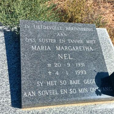 NEL Maria Margaretha 1931-1993