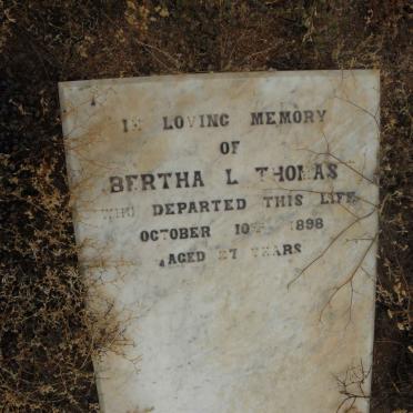 THOMAS Bertha L. -1898