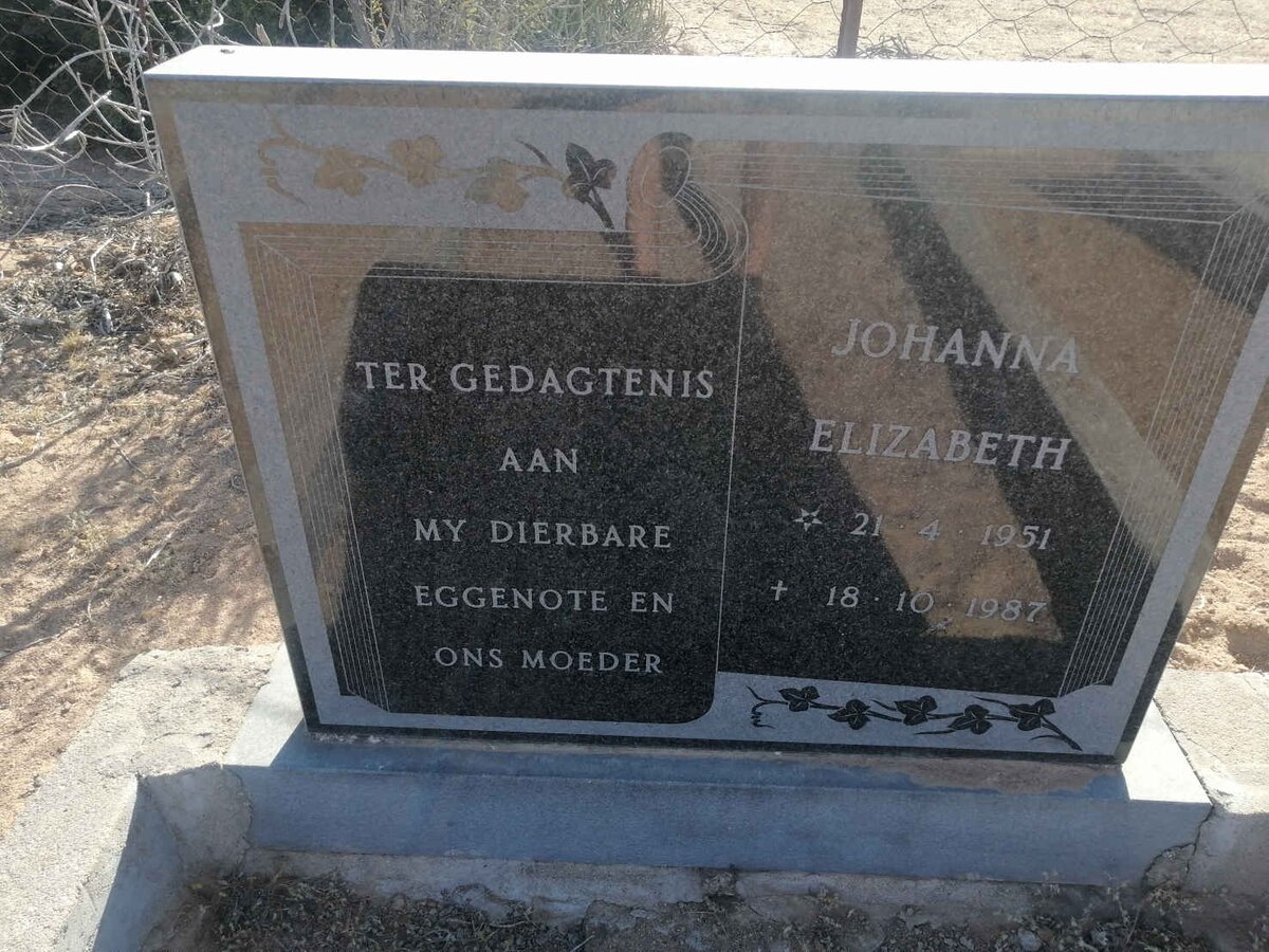 ? Johanna Elizabeth 1951-1987