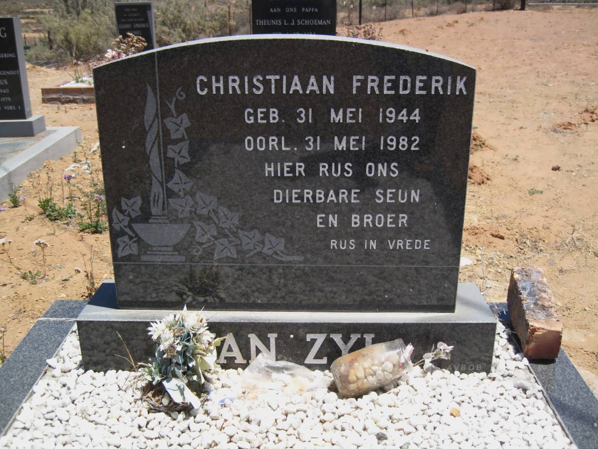 ZYL Christiaan Frederik, van 1944-1982