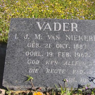 NIEKERK I.J.M., van 1887-1962