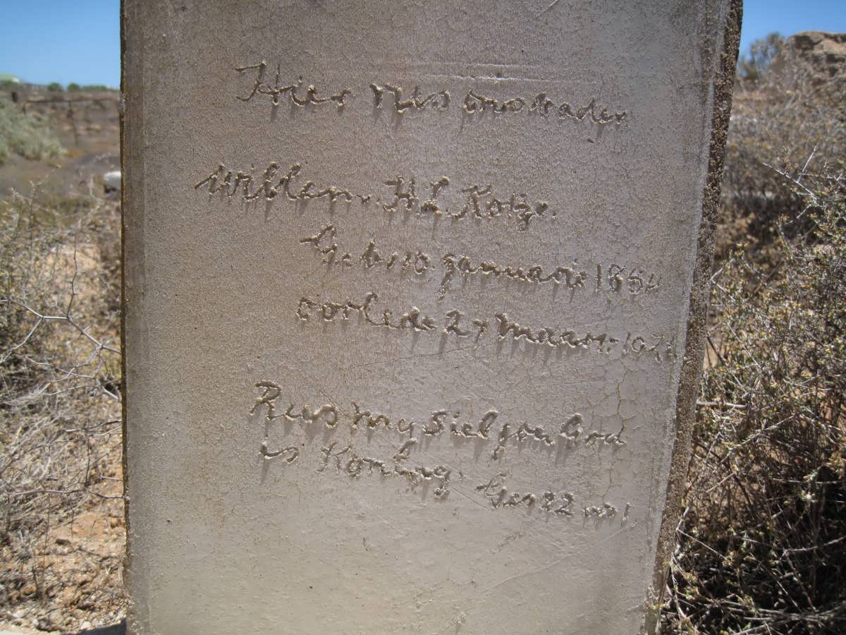 KOTZE Willem H.L. 1854-1926