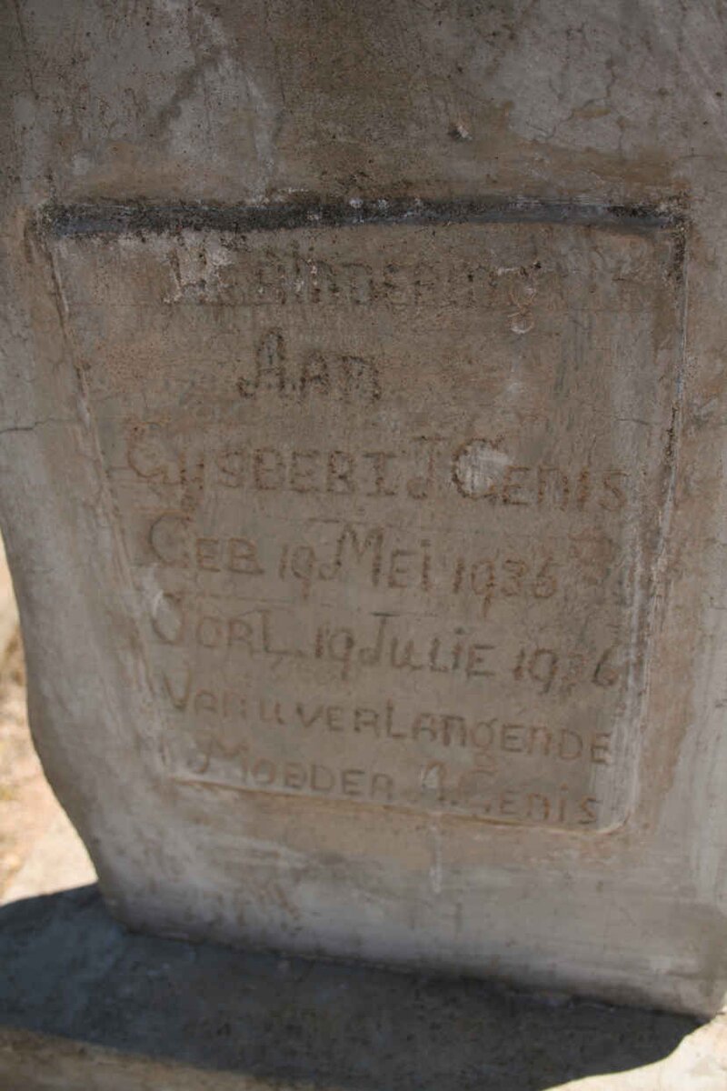 GENIS Gysbert J. 1935-1936