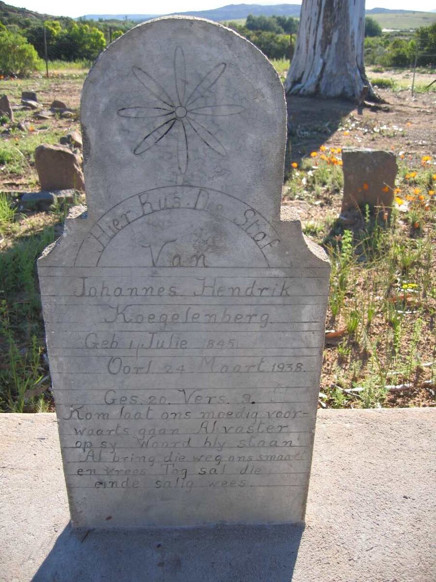 KOEGELENBERG Johannes Hendrik 1845-1938