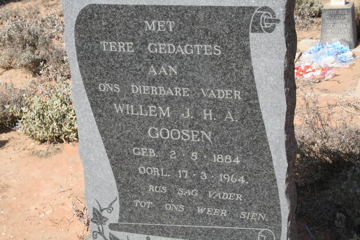 GOOSEN J.H.A. 1884-1964