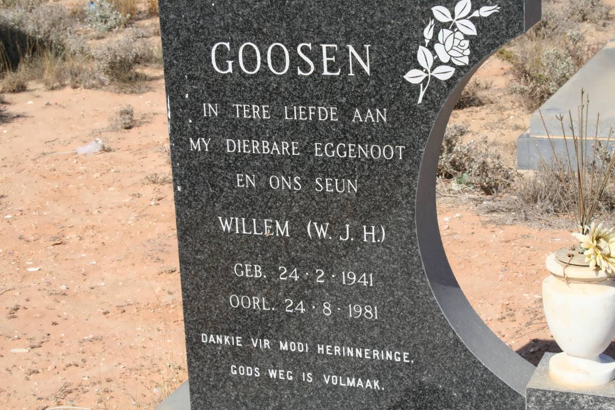 GOOSEN W.J.H. 1941-1981
