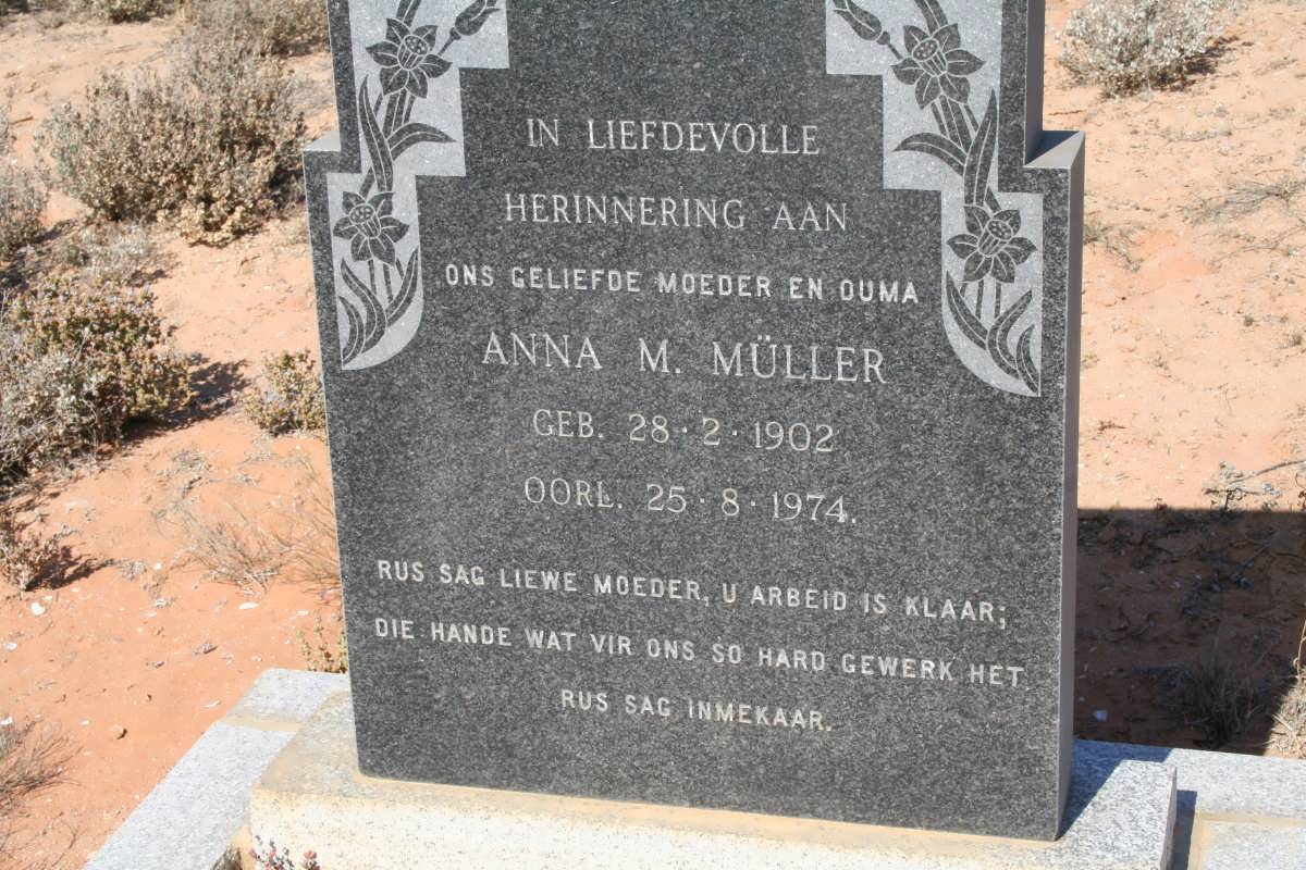 MULLER Anna. M. 1902-1974