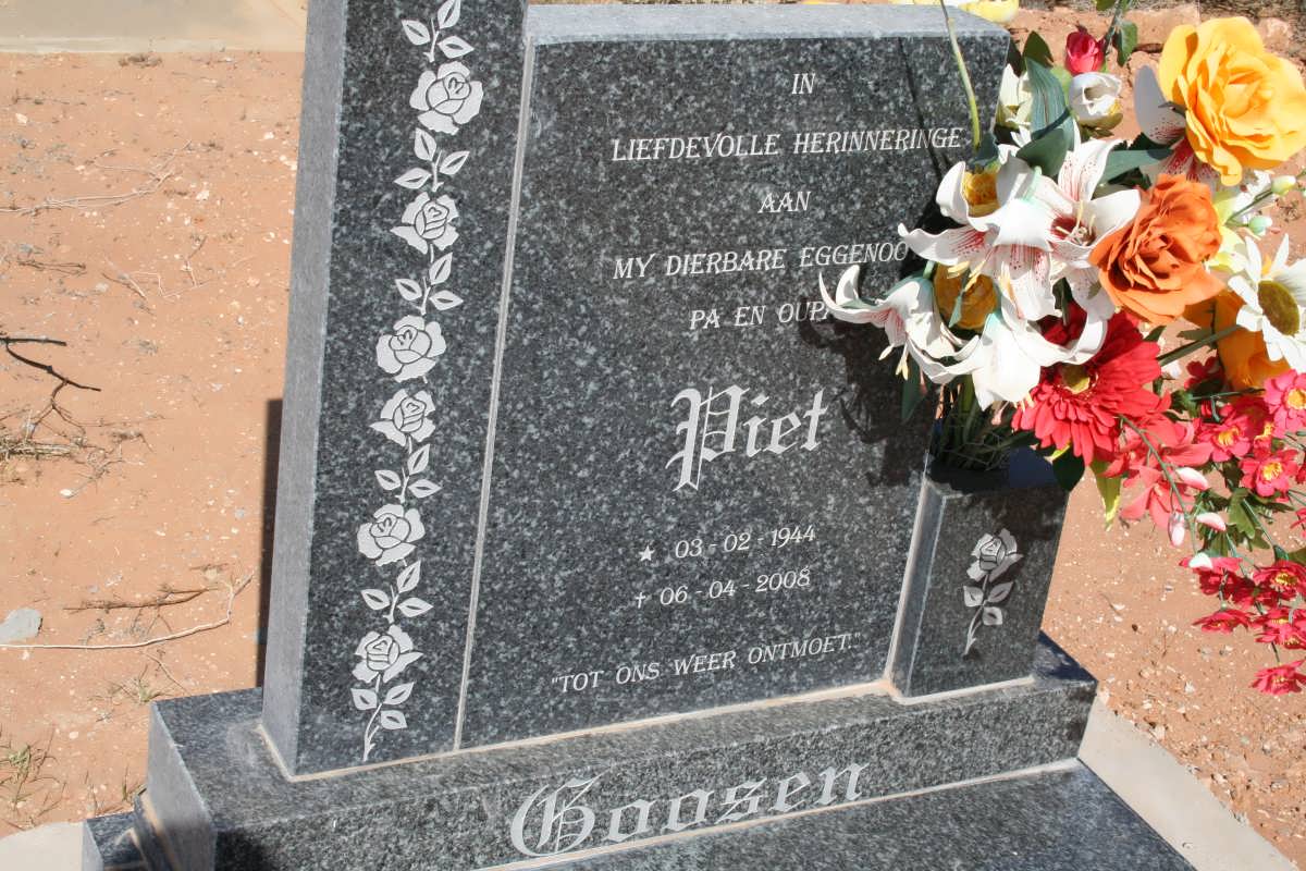 GOOSEN Piet 1944-2008