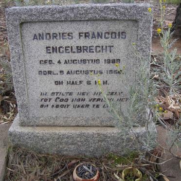 ENGELBRECHT Andries Francois 1888-1956