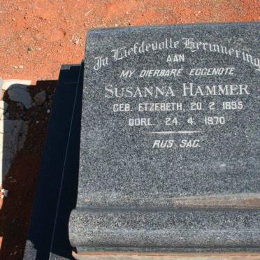 HAMMER Susanna nee ETZEBETH 1895-1970
