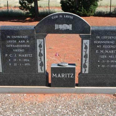 MARITZ P.C.J 1904-1975 &amp;  E.M. NEL 1904-1973