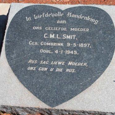 SMIT C.M.L. nee COMBRINK 1897-1945