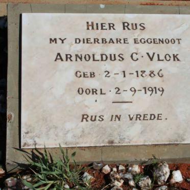 VLOK Arnoldus C.  1886-1919