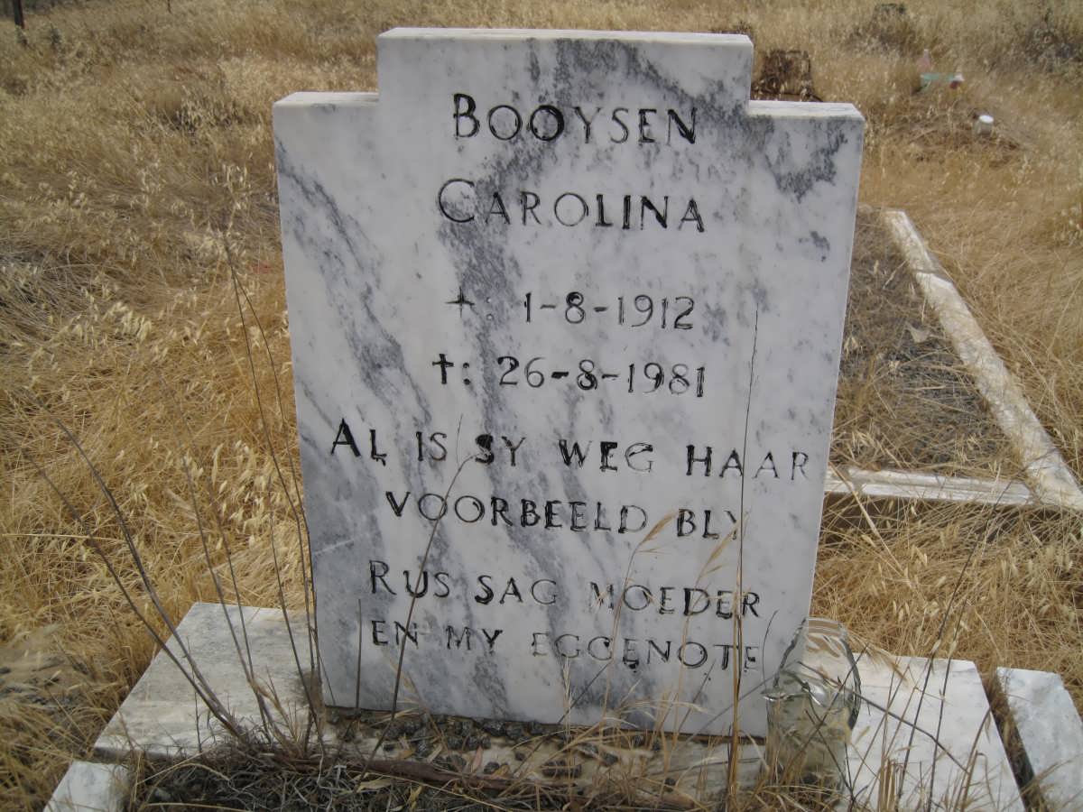 BOOYSEN Carolina 1912-1981