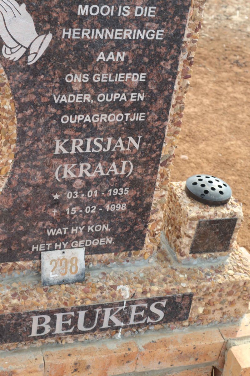 BEUKES Krisjan 1935-1998 &amp; Magrieta 1939-2008