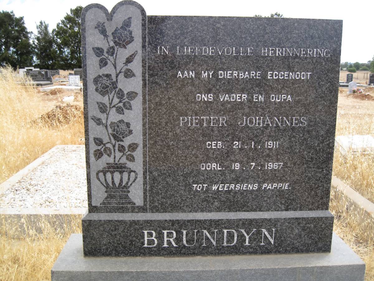 BRUNDYN Pieter Johannes 1911-1967