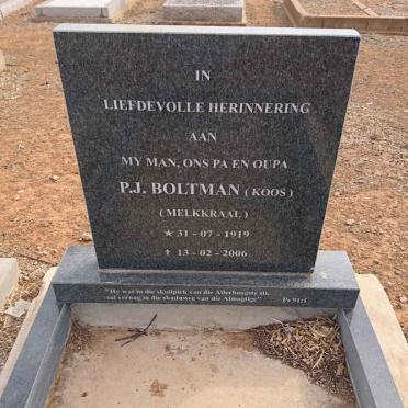 BOLTMAN P.J. 1919-2006