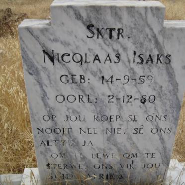 ISAKS Nicolaas  1959-1980