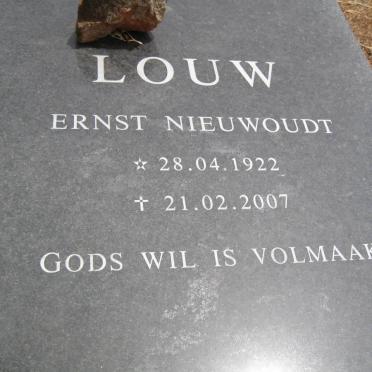 LOUW Ernst Nieuwoudt 1922-2007