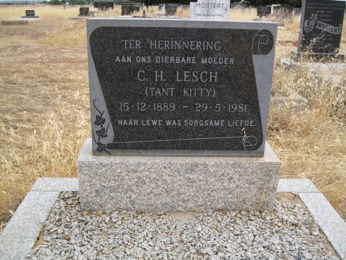 LESCH C.H. 1889-1981