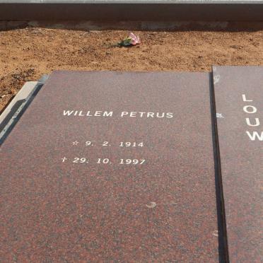 LOUW Willem Petrus 1914-1997 &amp; Sebastina Kotzé ENGELBRECHT 1914-2007