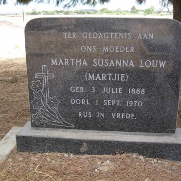 LOUW Martha Susanna 1888-1970