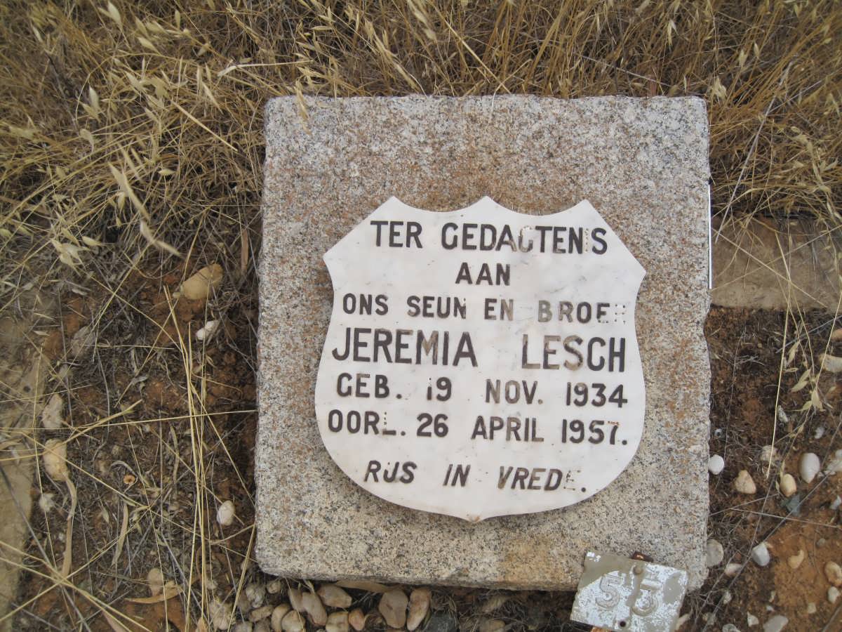 LESCH Jeremia 1934-1957