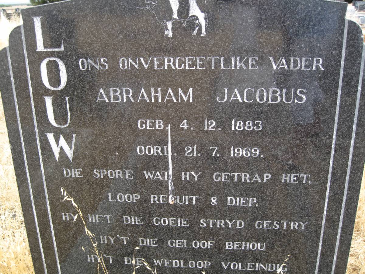 LOUW Abraham Jacobus 1883-1969