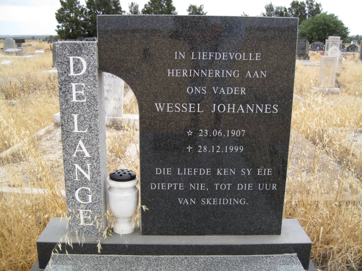 LANGE Wessel Johannes, de 1907-1999