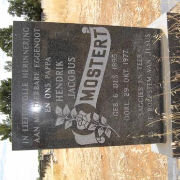 MOSTERT Hendrik Jacobus 1895-1977