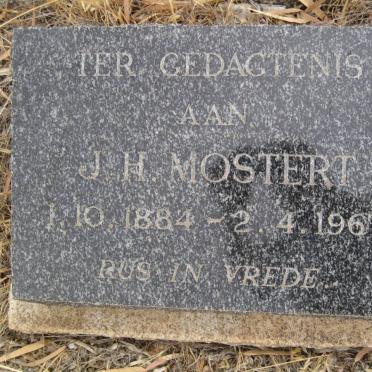 MOSTERT J.H. 1884-1967