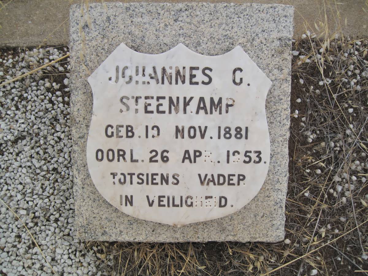 STEENKAMP Johannes G. 1881-1953
