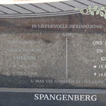 SPANGENBERG Theunis 1928-1998 &amp; Kitta 1933-2008