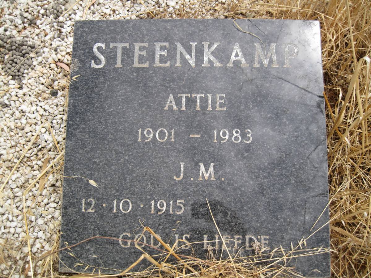 STEENKAMP Attie 1901-1983 &amp; J.M. 1915-