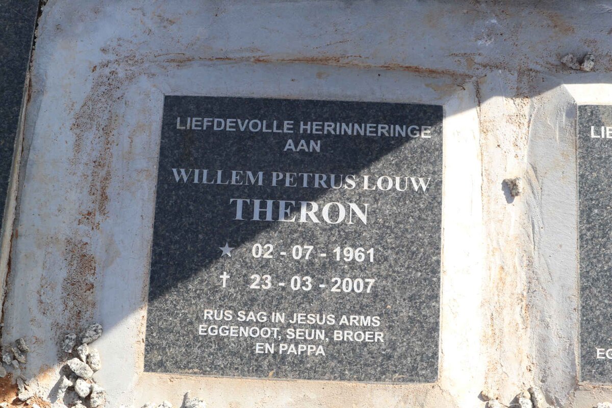THERON Willem Petrus Louw 1961-2007
