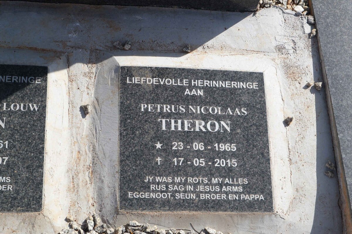 THERON Petrus Nicolaas 1965-2015
