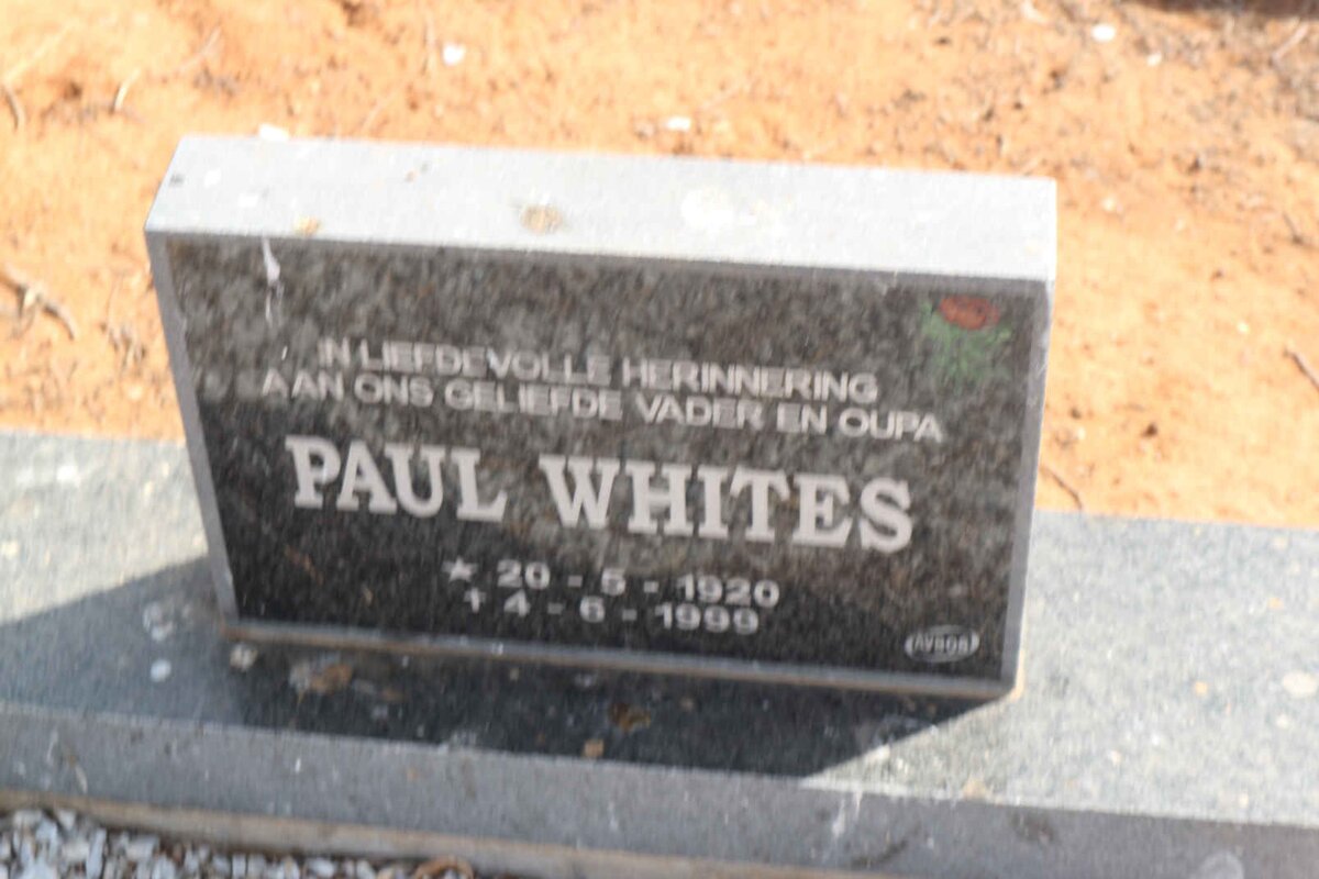 WHITES Paul 1920-1999