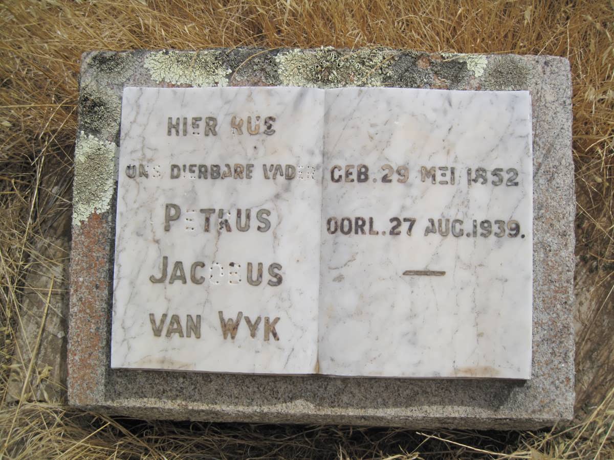 WYK Petrus Jacobus, van 1852-1939
