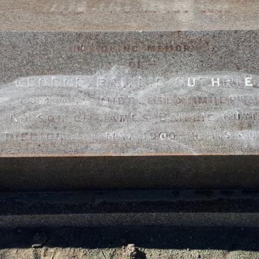 GUTHRIE George Baillie -1900