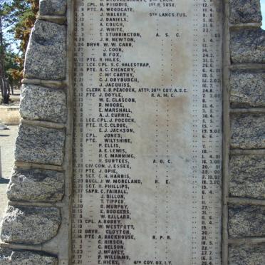 5. Plaque with list of names