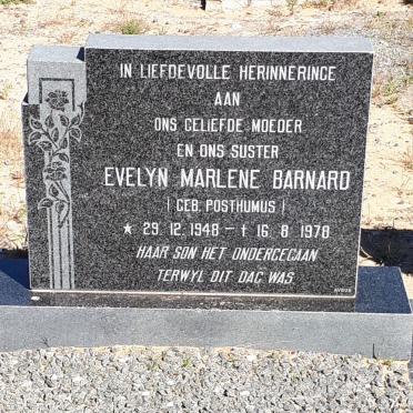 BARNARD Evelyn Marlene nee POSTHUMUS 1948-1978