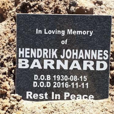 BARNARD Hendrik Johannes 1930-2016