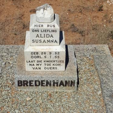 BREDENHANN Alida Susanna 1952-1955