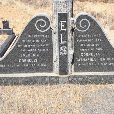 ELS Frederik Cornelis 1887-1981 &amp; Cornelia Catharina Hendrina VORSTER 1893-1983
