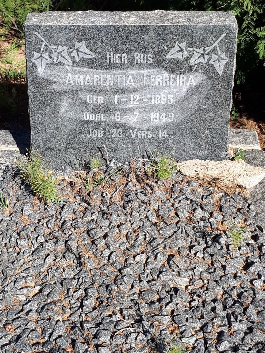 FERREIRA Amarentia 1895-1949
