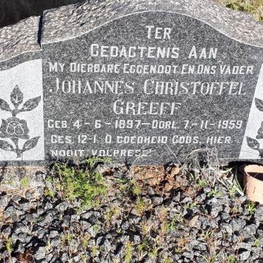 GREEFF Johannes Christoffel 1897-1959
