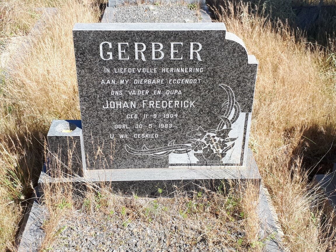 GERBER Johan Frederick 1904-1983